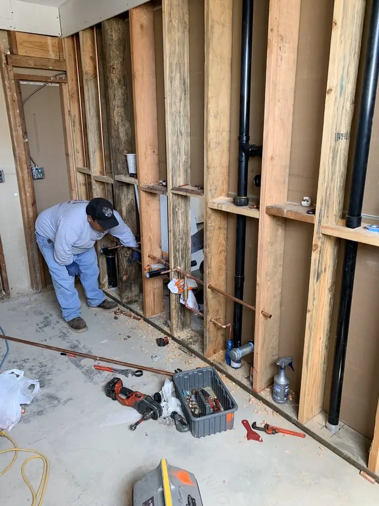 Commercial rough-in plumbing for Gas Line Repair in Franklin Forge